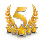 five star book review icon